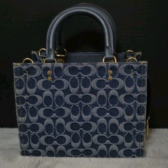 Coach Rogue Bag 25 In Signature Denim Blue - Picture 3 of 15